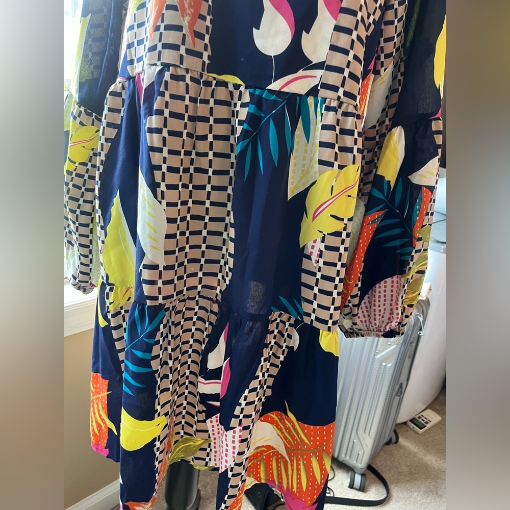 Colorful Patterned Dress - Picture 3 of 4